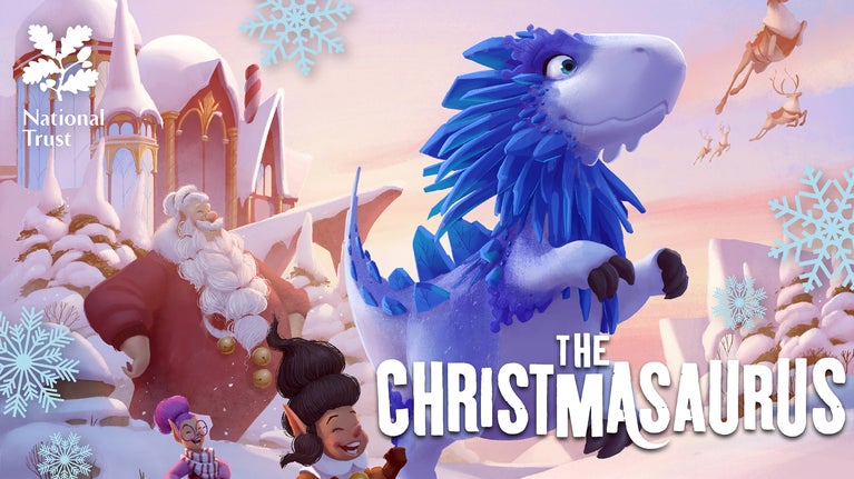 The Christmasaurus at Hatchlands Park